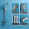 Digital Rainfall Brass Shower