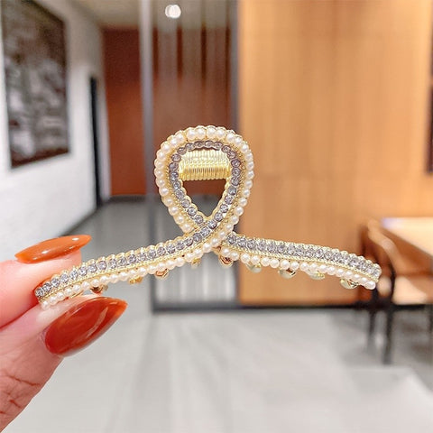 Rhinestone Metal Hair Claw