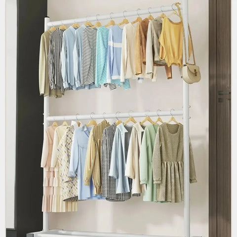 Movable Clothes Drying Rack