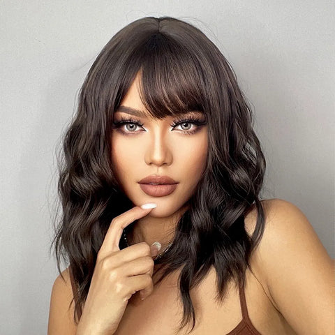 Medium Wavy Hair Wig