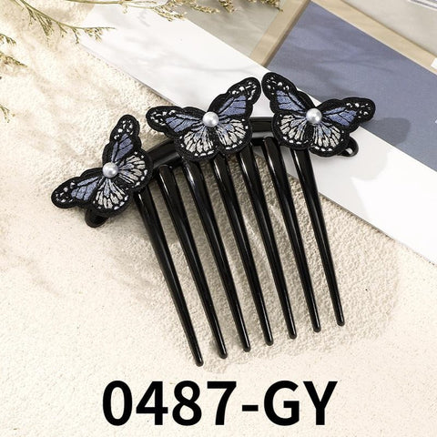 Exquisite Colorful Butterfly Hair Comb Pin