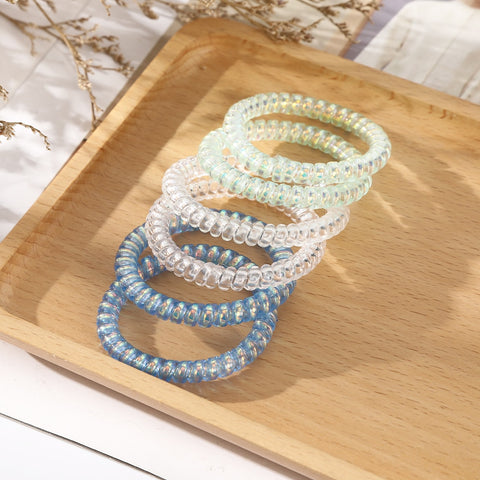6PCS Spiral Hair Ties