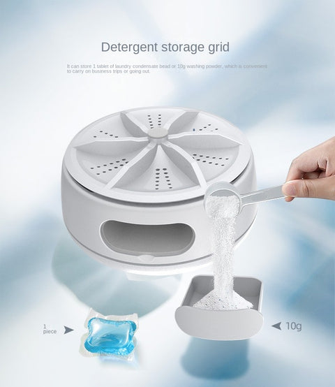 Portable Washing Machine with Detergent Grid