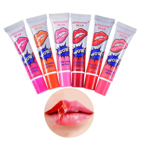 6 Colors Peel Off Liquid Lipstick