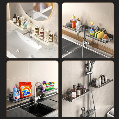 Suction Cup Faucet Draining Rack