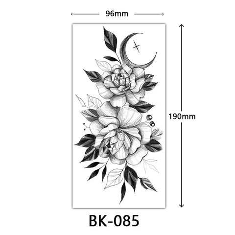 Waterproof Flower Temporary Tattoos