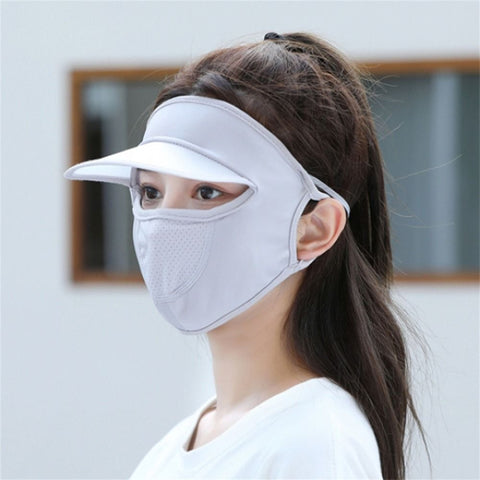Ice Silk UV Protection Face Cap
