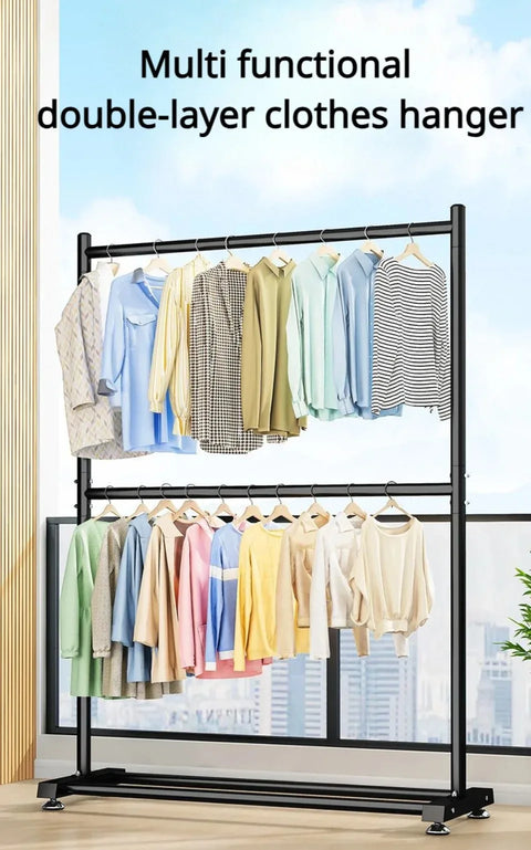 Movable Clothes Drying Rack