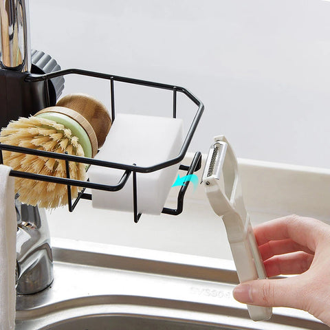 Stainless Steel Kitchen Faucet Sponge Rack