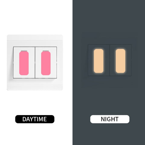 10PCS Luminous Light Switch Glow Stickers