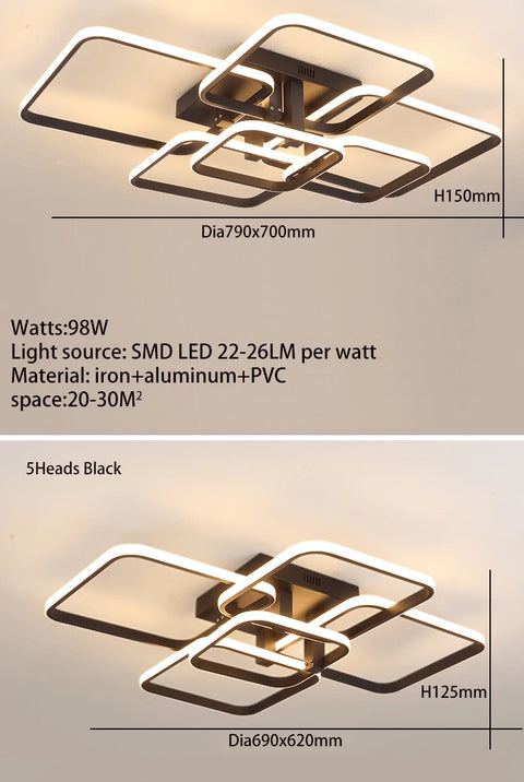 Opulentis Modern Led Chandelier