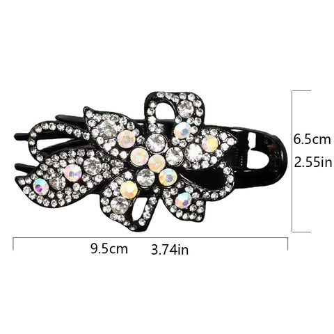 Rhinestone Flower Hair Clip
