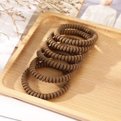 6PCS Spiral Hair Ties