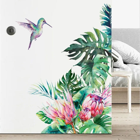 Tropical Leaves Wall Stickers