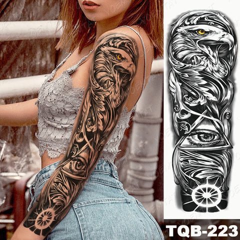 Large Full Arm Sleeve Waterproof Temporary Tattoo