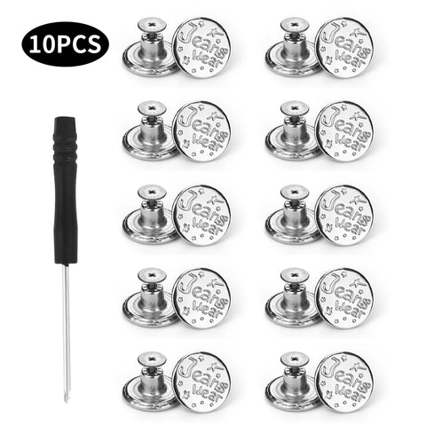 10PCS Jeans Buttons Replacement