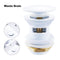 White Sink Drain Stopper