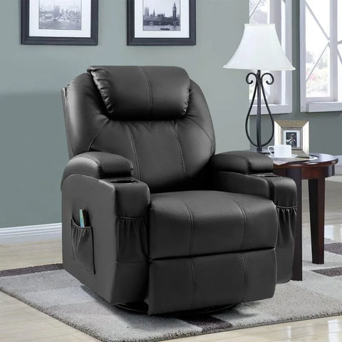 Rocking Recliner Sofa Chair with Massage and Heating