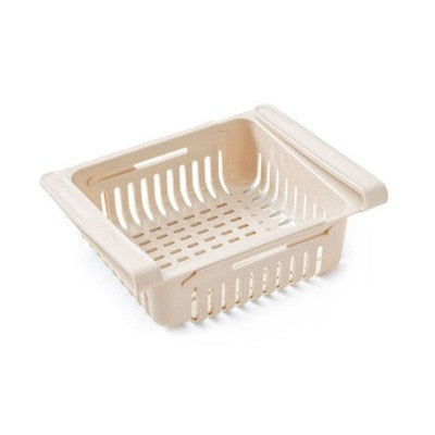 Plastic retractable Fridge Drawer Organizer