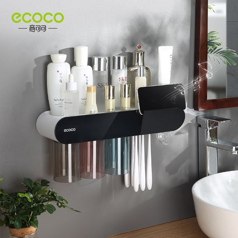 Magnetic Cup Toothbrush Holder Bathroom Accessories