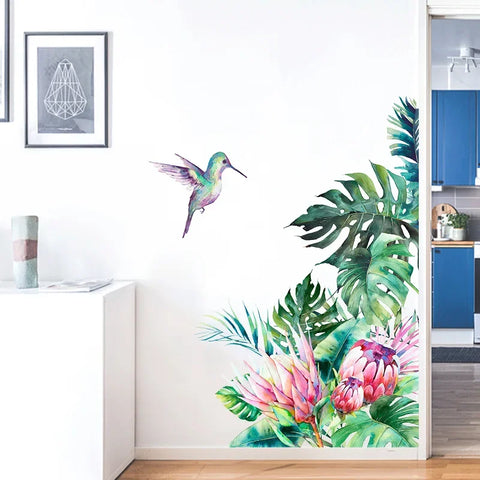 Tropical Leaves Wall Stickers