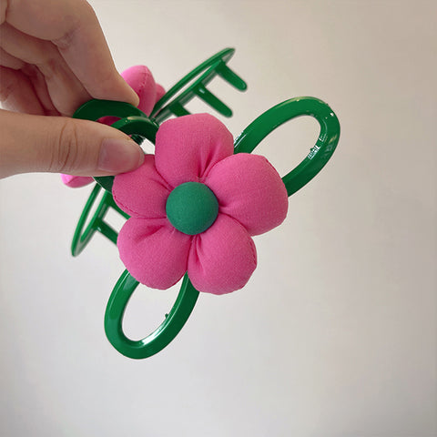 40 Styles Plush Synthetic Fabric Flower Hair Claw