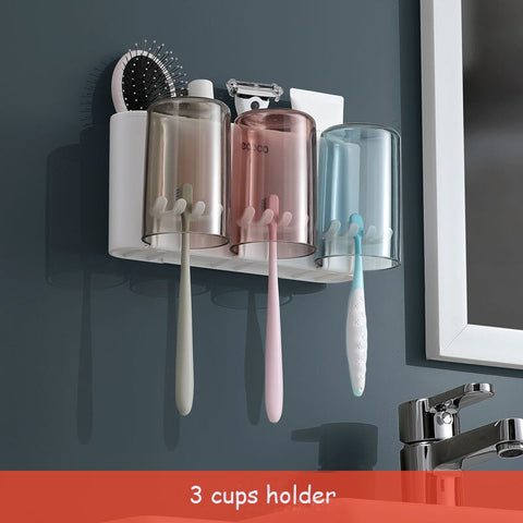 Bathroom Toothbrush Cup Holder