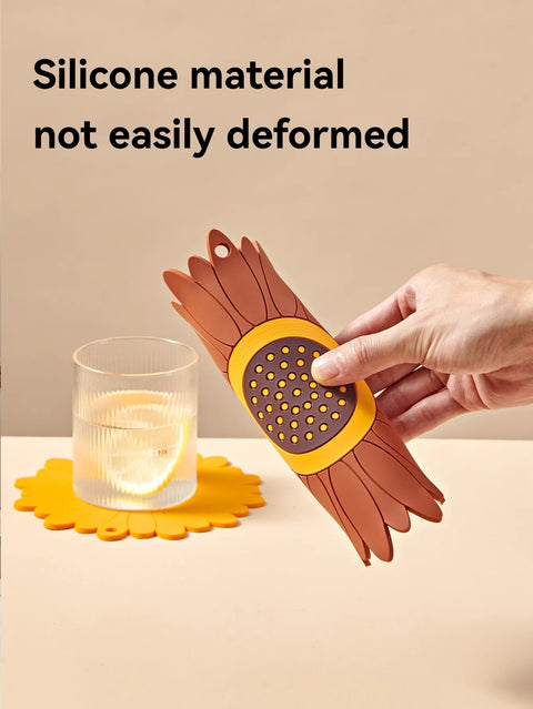 3PCS/Set Sunflower Coasters
