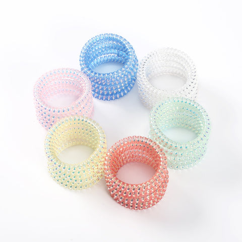 6PCS Spiral Hair Ties