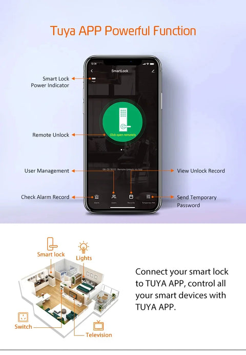GuardianTouch WiFi Smart Rim Lock