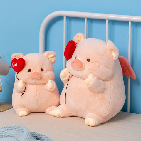 Kawaii Angel Pig Plush Doll
