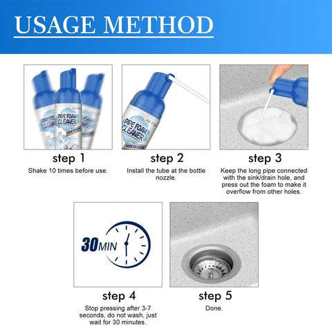 60ml Household  Drain Foam Cleaner
