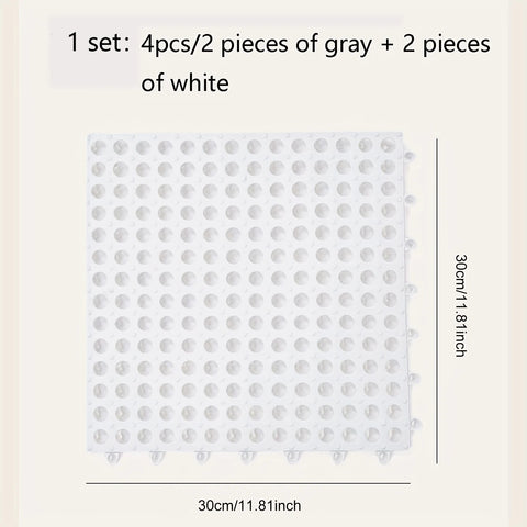 12/8/4PCS Shower Floor Mat
