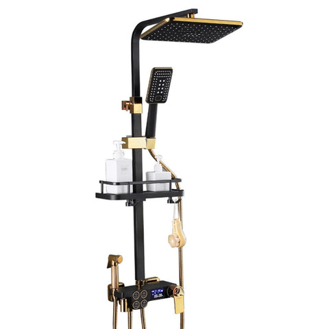 Smart Black Gold Shower Set