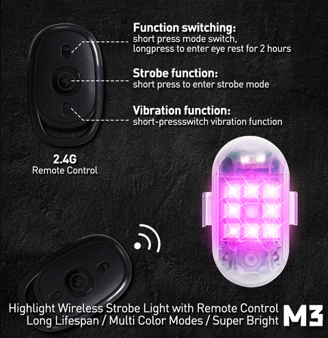 2PCS Wireless LED Light