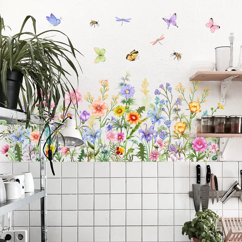 Flowers Wall Decal Sticker