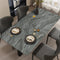 Pristine Snow Marble: Premium PVC Leather Dining Table Mats