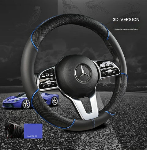 Leather Steering Wheel Cover