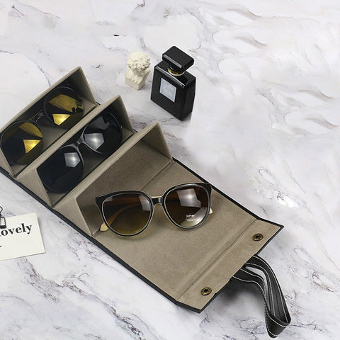 PU Leather Case Sunglasses Bag