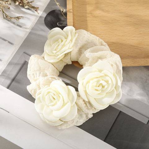 Flower Butterfly Elastic Hair Tie Scrunchie