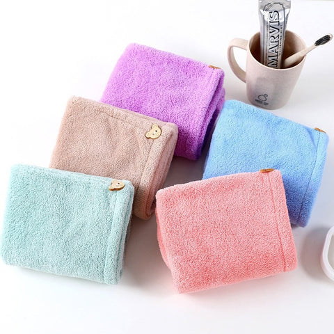 Hair Drying Hat Towel Cap