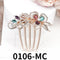 Crystal Flower Hair Comb Pin