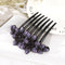 Rhinestone Flower Hair Comb