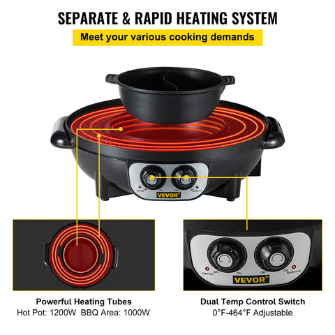 Electric Hot Pot BBQ Griller