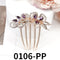 Crystal Flower Hair Comb Pin