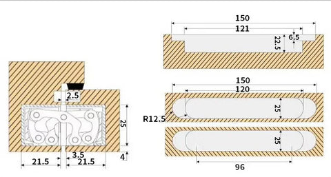 CornerGlide Hinges
