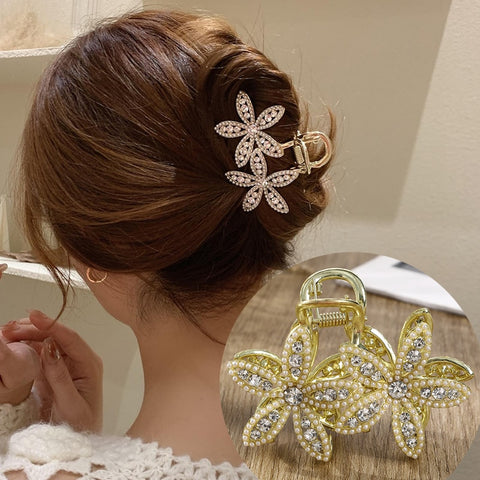 Rhinestone Metal Hair Claw
