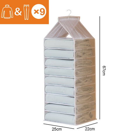 Wardrobe Hanging Clothes Organizer