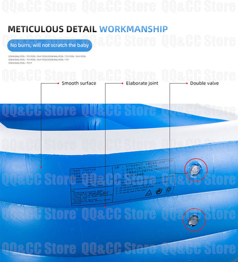 3M/2.6/2M Large Inflatable Swimming Pool