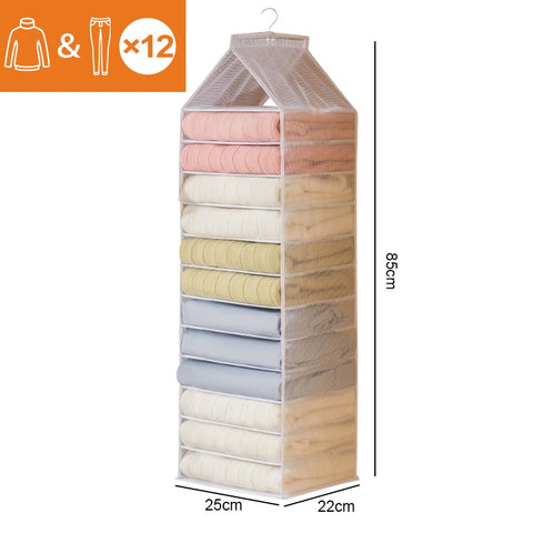 Wardrobe Hanging Clothes Organizer